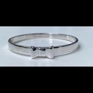 Kate Spade Silver Bow Bangle Bracelet